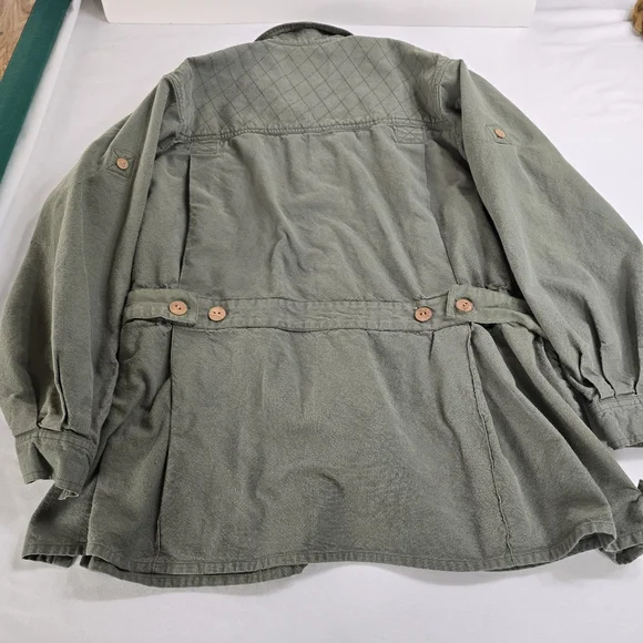 Vintage Orvis Men's Travel Norfolk Safari belted Bush Jacket Coat XXL Fishing - Picture 12 of 12